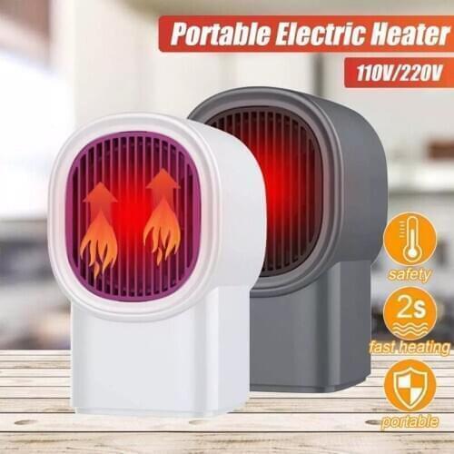 ELOOLE Mini Portable Electric Fan Heater Warmer Heater Fan Winter Warm Calefactor 2s Heating For Mobile Home Car Office Desktop