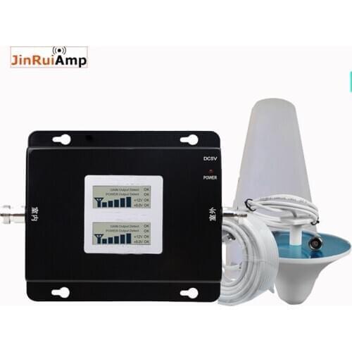 LCD Display 2G 3G 4G Cellular Signal Repeater GSM 900 1800 and 900 2100 3G 4G LTE Cell Phone Signal Booster Cellular amplifier