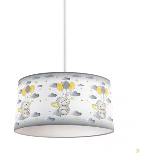 Balloon Elephant Boy Printing Patterned Kids Baby Room Bedroom Light Pendant Lamp Chandelier