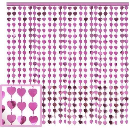 Foil Curtain Metallic Fringe Shiny Tinsel Curtain for Party, Birthday Backdrop, Wedding, Engagement, Bridal Shower, Baby Shower