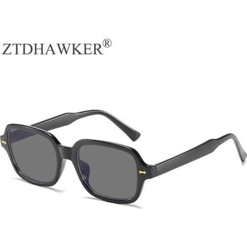 New Fashion Jelly Sunglasses Men and Women Retro Box Personality Glasses High Quality Spectacles