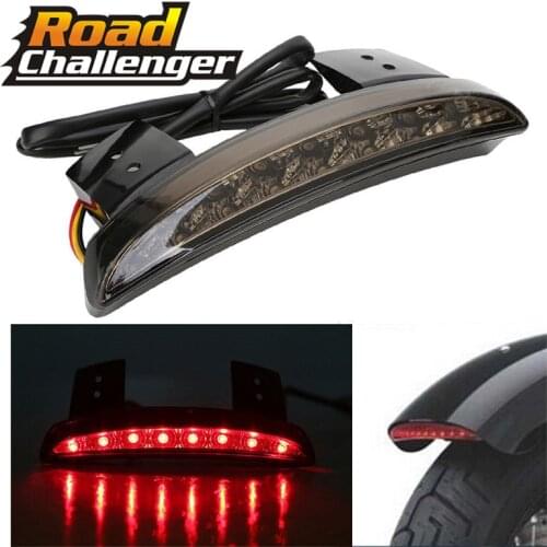 Led Motorcycle Tail Light Lamps Motor Cafe Racer Rear Fender Brake Taillight for Harley Iron 883 XL883N XL1200N