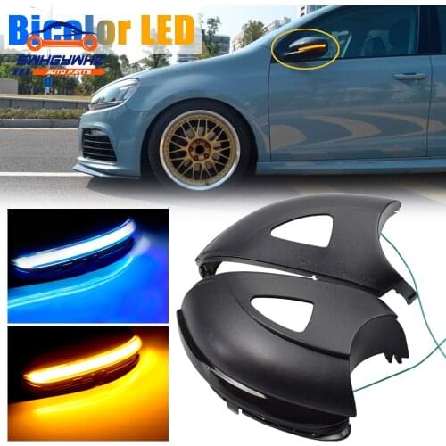 For VW Golf MK6 GTI 6 R line Touran Dynamic Blinker Side Mirror Indicator For Volkswagen VI R20 LED Turn Signal Light