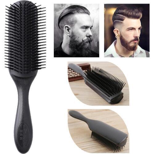 Heat-resistance Oil Head Hair Comb Ball-point Comb Teeth Design Hairbrush 9 Rows Hair Brush Head Scalp Massager Hairdresser
