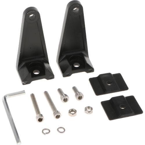 Universal Aluminium Alloy Row LED Work Light Bar Side Brackets With Mounting Hardware