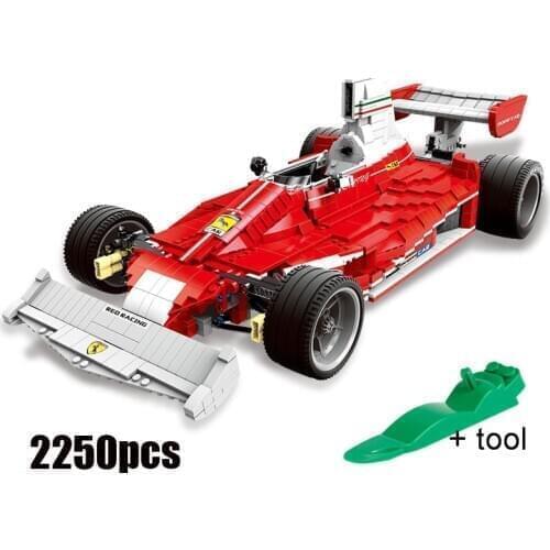 XINGBAO 03023 TECHNIC Series Racing Car The Formula Car Model Ferraris Model Building Kit Stacking Blocks Toys For Kids