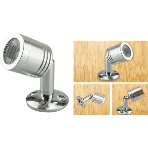 1W 12V LED Spotlight Jewelry Showcase Display Light Cabinet Lamp Warm White 3000K