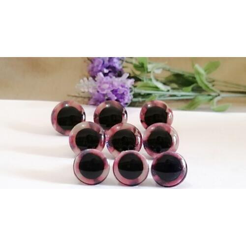 10pcs/lot new items 16mm/20mm/24mm trapezoid plastic clear safety toy eyes +new glitter color +white washer for diy doll--02