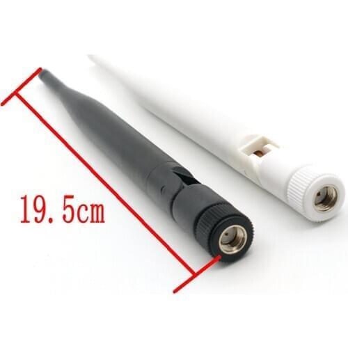 1000pcs new 5dBi 2.4Ghz WiFi WLAN Wireless Omni Antenna RP SMA , replacement antenna connector