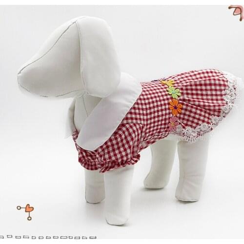 2021 Cat Puppy Small Dog Dress Girl Dog Clothes Summer Pet Apparel Yorkshire Pomeranian Poodle Bichon maltese Schnauzer Costumes