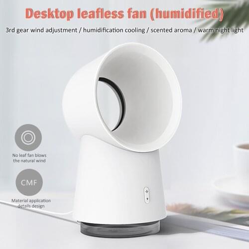 3 In 1 Summer Mini Fan 3 Speed Adjustable Fans For Home OfficeDesk Desk Travel USB Powered Fan With LED Light