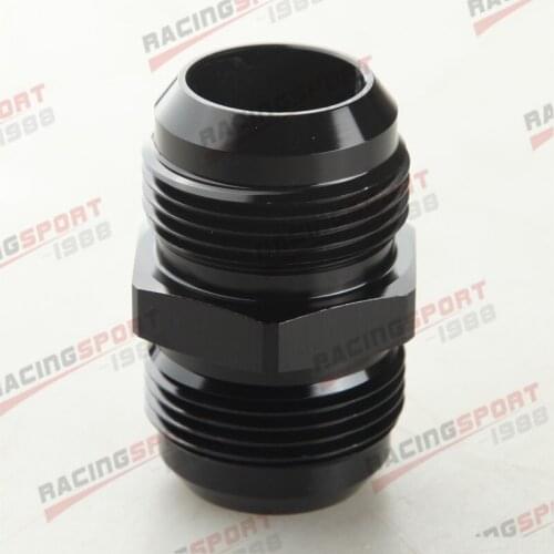 AN-16 16AN Male To -16AN Male Union Aluminum Straight Fitting Adapter Black/Blue