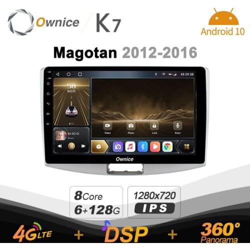 Ownice K7 Android 10.0 Car Radio Stereo for VW Magotan CC 2012-2016 Support Front camera 4G LTE 360 Auto Audio System 6G+128G