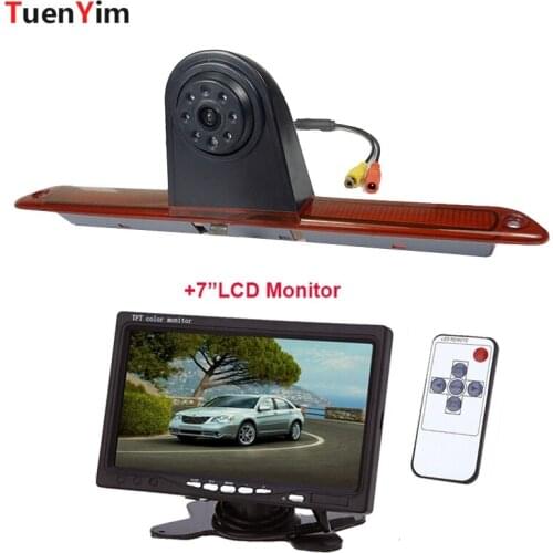 Car Brake Light Rear View Camera for Mercedes Benz Sprinter VW Crafter With 7Inch LCD Monitor 2In1 Parking System