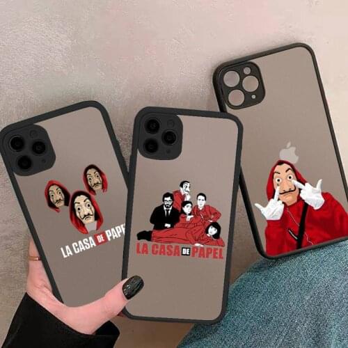 Money Heist Phone Case For iphone 12 11 8 7 plus mini x xs xr pro max matte transparent cover