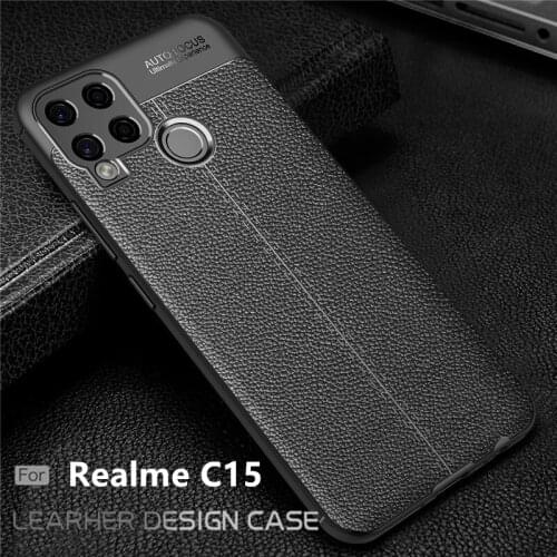 For Cover OPPO Realme C15 Case For Realme C15 TPU Leather For Fundas OPPO A72 A92 A52 Realme X50 5 6 Pro X3 V5 C11 C12 C15 Cover