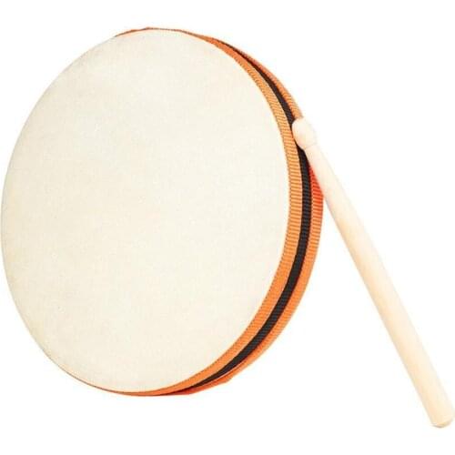 Wooden Sheepskin Hand Drum Portable High Quality Natural Cute Beat Drums SY-98 Orff Percussion Musical Instrument