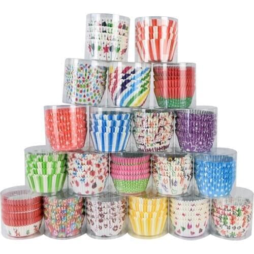 100pcs Cupcake Liner Baking Cup DIY Cake Paper Tray Muffin Cases Cup Pastry Trays Kitchen Supplies Cake Mould Decorating Tools