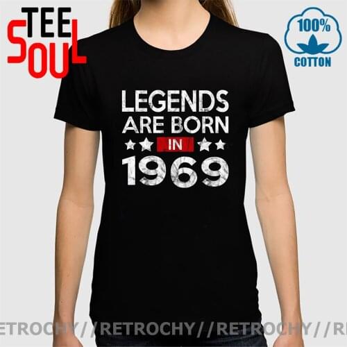 Retro Born in 1969 T-shirt birthday gift tee shirt for women Mom Mother Thanksgiving shirt Legends are born in 1969 T shirt