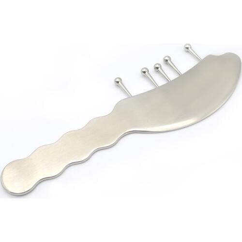 Stainless Steel Guasha Tool Chinese Therapy Gua Sha Board Steel Scraping Body Massager For Healthcare
