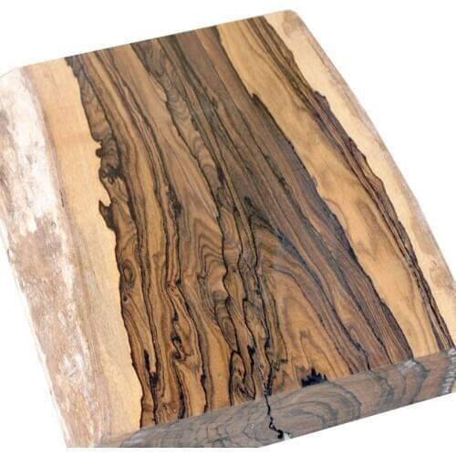 Persimmon wood Ziricote,Ciricote (Cordia Dodecandra) Mexican Ebony Landscape pattern -1 piece block