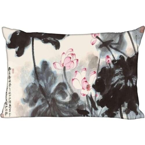 ShunQian Ink Painting Pillow Case High Quality New Years Pillowcase Wedding Decorative Pillow Cover Gift For Children