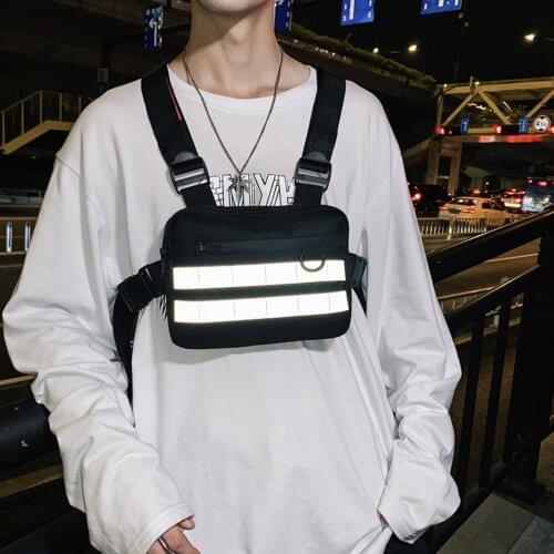 New Chest Rig Men Bag Casual Function Outdoor Style Chest Bag Small Tactical Vest Bags Streetwear For Male Waist Bags