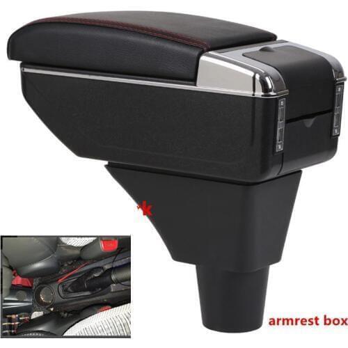For Spark armrest box central Store content Storage box Chevrolet armrest box with cup holder ashtray USB interface