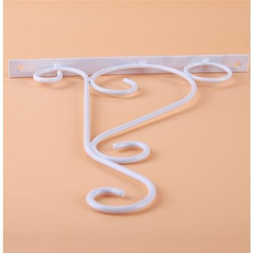 Plant Stand Flower Pot Hooks Holder Wrought Iron Pendant Plant Stand Flower Pot Hook Frame Garden Decoration