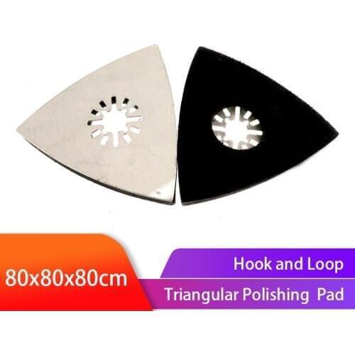 Sanding Pads 80x80x80mm Polishing Sanding Pad Abrasive Tools Oscillating Multi Tool for Multimaster
