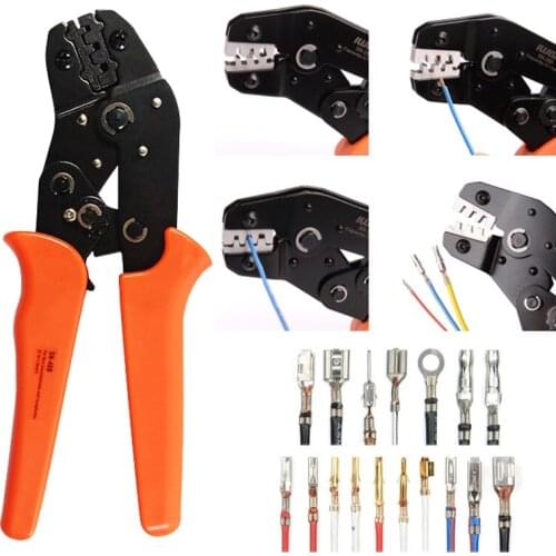 SN-48B Wire Crimping Pliers 0.5-1.5mm Terminals Sets Electrical Hand Tools