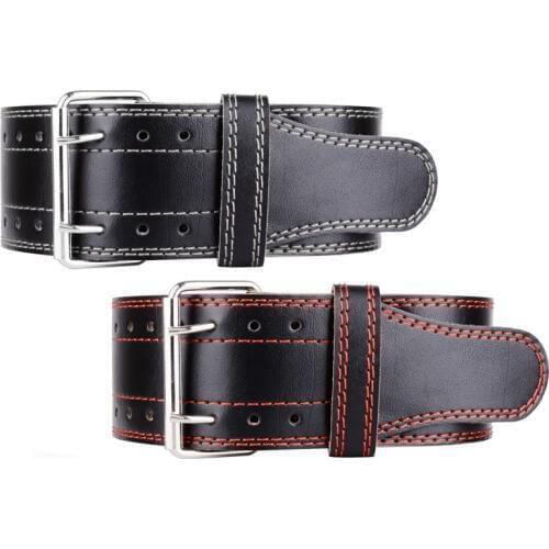 Steel Sweat Weight Lifting Belt 4Inches Wide by 10mm Single Prong Powerlifting Belt Lower Back Support for Squats Cross Training