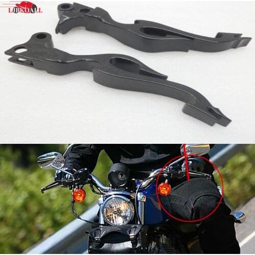 Motorcycle Brake Clutch Levers Master Cylinder Reservoir Set For Harley Sportster 883 1200 Touring Road King Softail 1996-2010