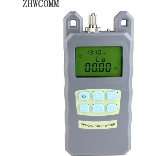 ZHWCOMM High Precision Handheld AUA-70A Fiber Optical Power Meter -70dBm~+10dBm Cable Tester Free shipping