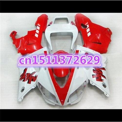 YZF1000 1998 1999 Fairing Set for YZFR1 98-99 YZF1000 1998 1999 R1 red white YZF R1 98 99 YZF1000 98 99 Plastic Kit-Dor D
