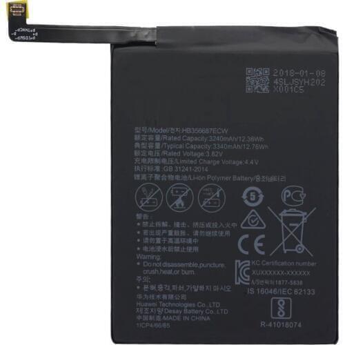 Replacement Phone Battery HB356687ECW For Huawei Nova 2 plus Nova 2i honor 9i huawei G10 Mate 10 lite 3340mAh frees shipping