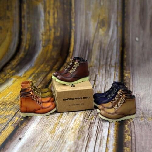 1/6 ratio high top leather shoes for men and boys SK005 retro high top shoes exquisite craftsmanship that are boots