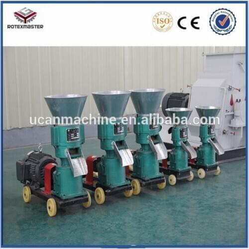 300-500kg/h Farm Machinery Small Manufacturing Machines Animal Feed Pellet Milling Machine