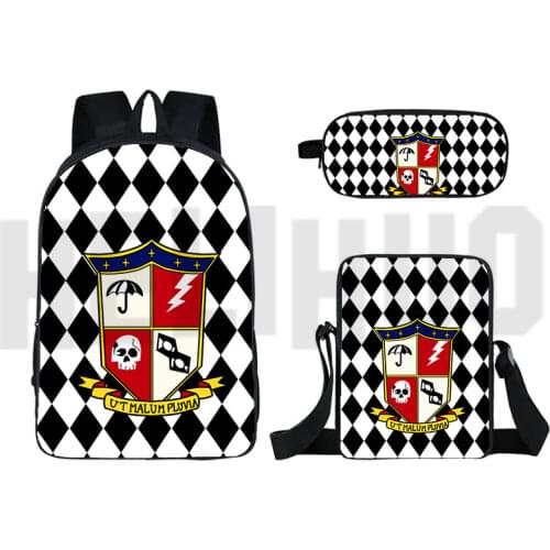 3D Japan Anime The Umbrella Academy Backpack Women Cosmetic Bag Travelbag Unisex School Bag Girls Boys Laptop Children Penpag