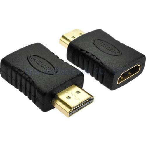 5pcs/lot Gold Plated HDMI Jack male to female HDMI Extension cable conversion head HDMI Adapter version 1.4
