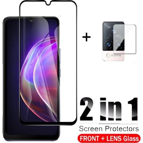 9D protective glass for vivo v21 v 21 5g v21 4g 6.44inch full cover tempered glass for vivi V21 V 21 camera lens protective film