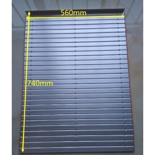CNC aluminium rolling curtain 560 mm width x 740 mm length