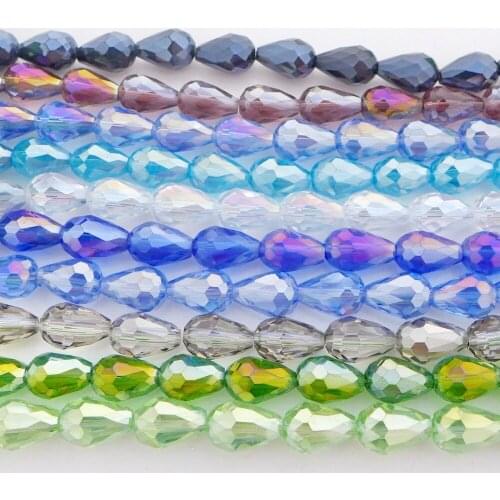Free shipping 100pcs/pack 10x15mm AAA Top Quality 5500 teardrop shape crystal glass beads AB 16 colors available