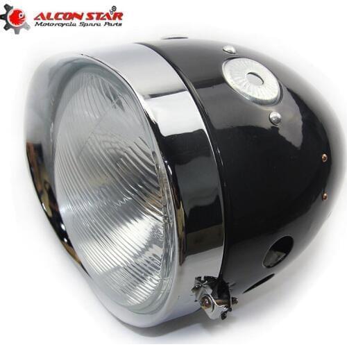 Alconstar For BMW R50 R1 R12 R 71 M1 Ural CJ-K750 retro motorcycle Old stock original black color headlight comp case
