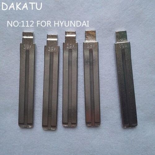 DAKATU 112# Remote Key Blade NO.112 For Hyundai New Santa Fe IX45 Flip Remote Key Blade Replacement