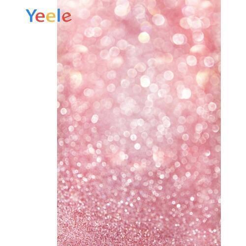 Yeele Wallpaper Pink Photocall Bokeh Lights Glitter Photography Backdrops Personalized Photographic Backgrounds For Photo Studio