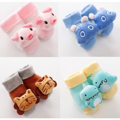 Cotton Baby Socks Cartoon Fruit Newborn Sock Anti Slip Floor Socks Autumn Winter Socks for Children Baby Boy Girl Infant Sock