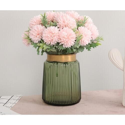 5 Head Dandelion Table Flower Bouquet For Home Decoration Fake Chrysanthemum Plant Artificial Flowers For Home Wedding Decor
