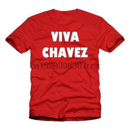 HUGO CHAVEZ SOCIALIST VIVA REVOLUTION VENEZUELA RED T SHIRT - ALL SIZES