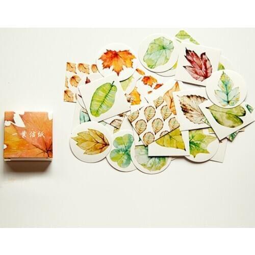 Cute Cartoon leaf Memo pad Stickers Posted It Kawaii Planner Scrapbooking Stationery Sticker Escolar School Supplies